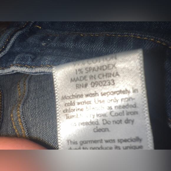 PACSUN women’s distressed button zipper blue jeans mini skirt - Picture 7 of 9